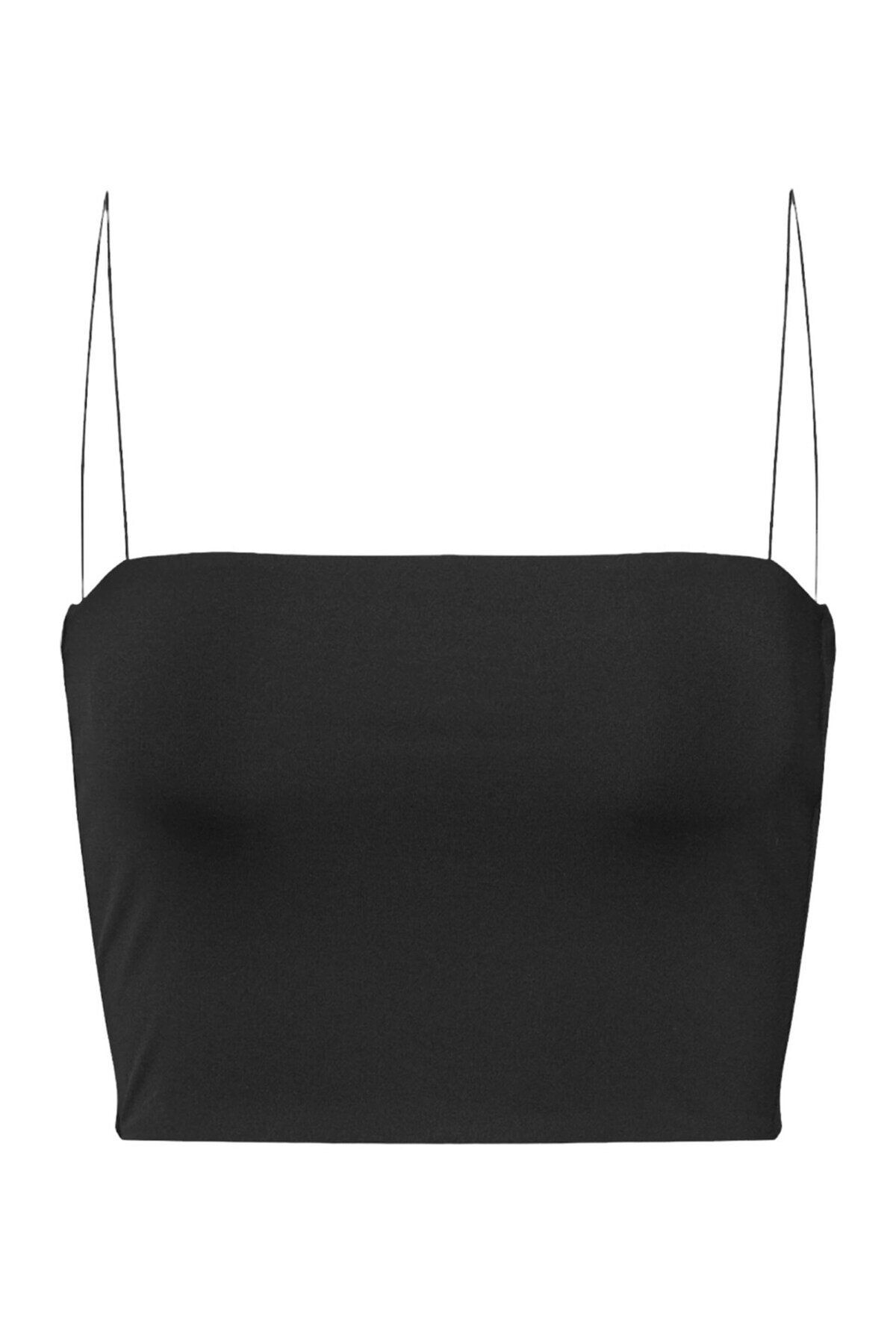 Kadın Askılı Şık Croptop Bluz