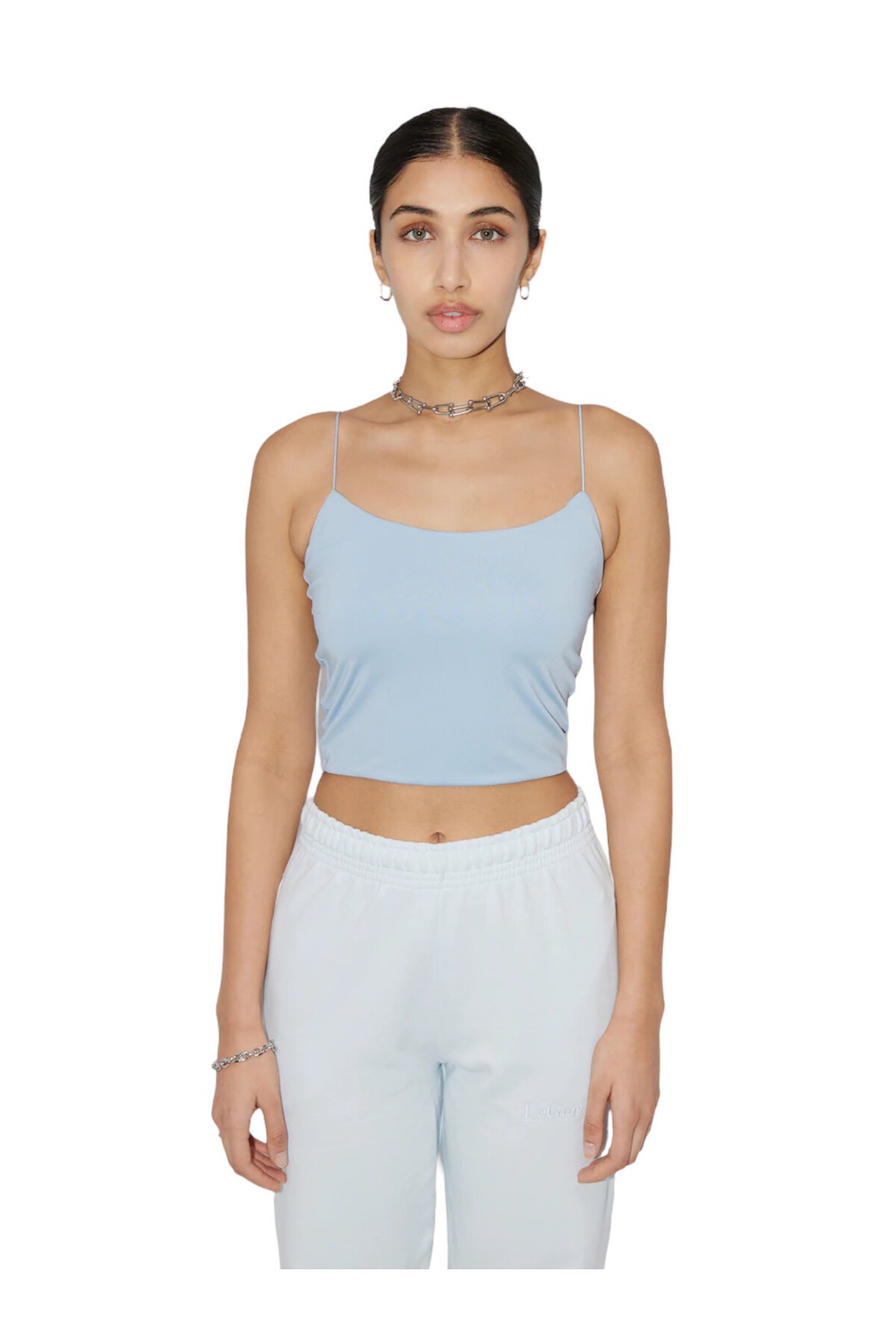 Kadın Askılı Spor Şık U Yaka Crop Top Curve Büstiyer Bluz