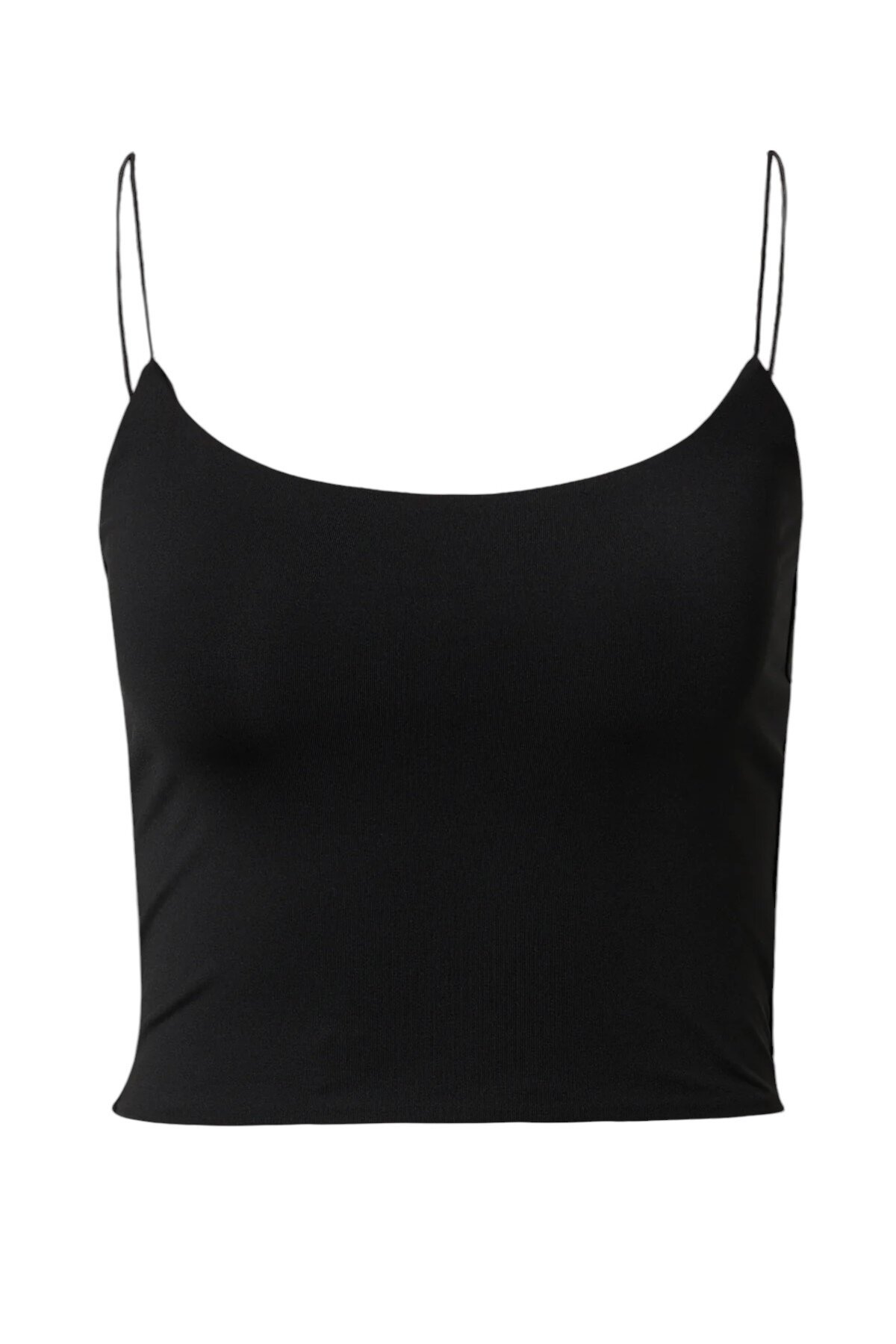 Kadın Askılı Spor Şık U Yaka Crop Top Curve Büstiyer Bluz