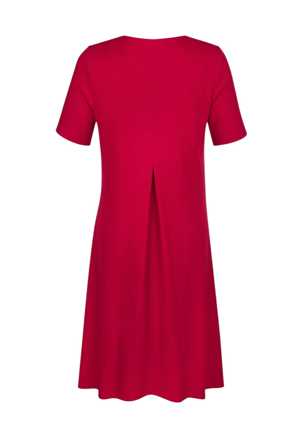 Kadın Yarım Kol Bisiklet Yaka Eteği Volanlı Spor Şık Büyük Beden Elbise