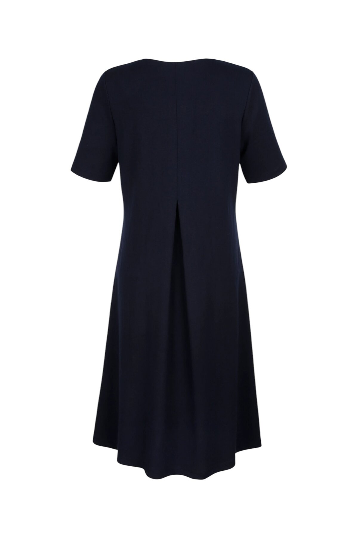 Kadın Yarım Kol Bisiklet Yaka Eteği Volanlı Spor Şık Büyük Beden Elbise