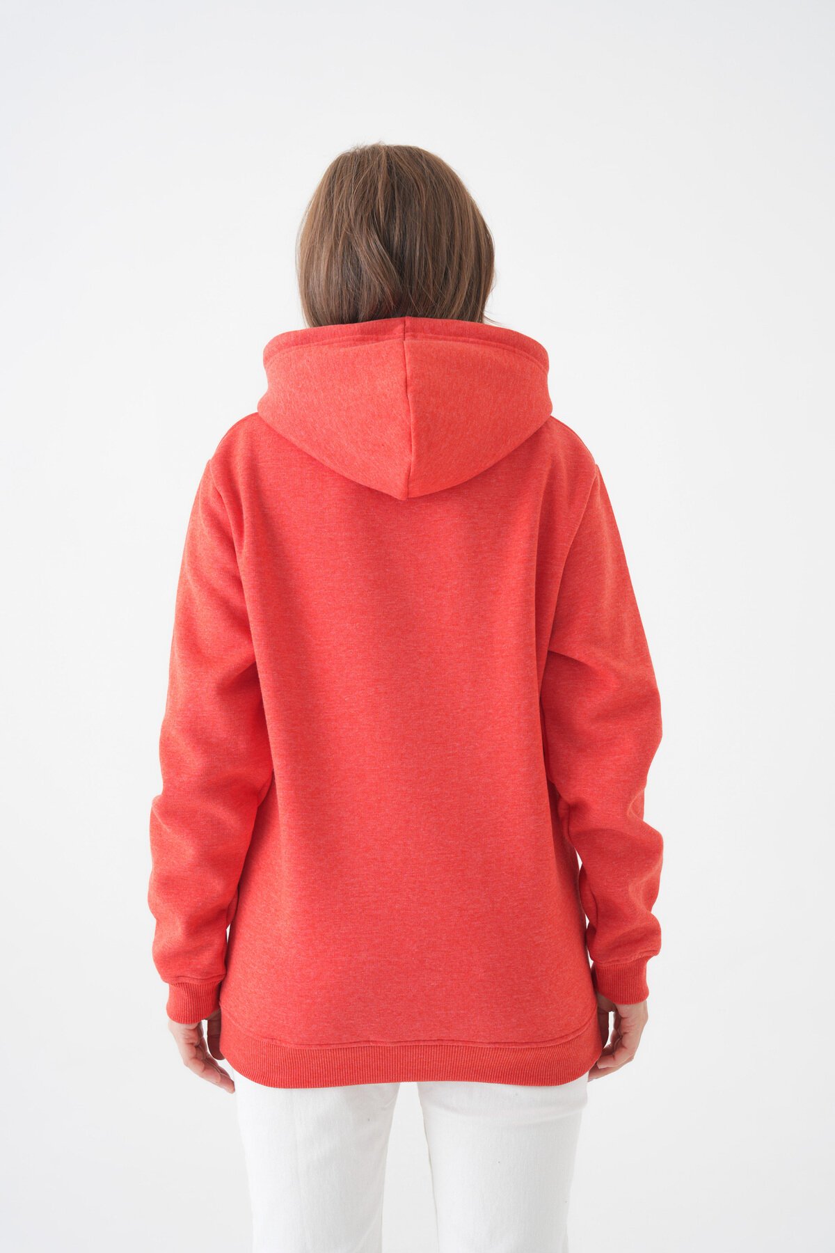 Unisex Kanguru Cepli Kapüşonlu Yazılı Rahat Spor Şık Kışlık Uzun Kol Sweatshirt