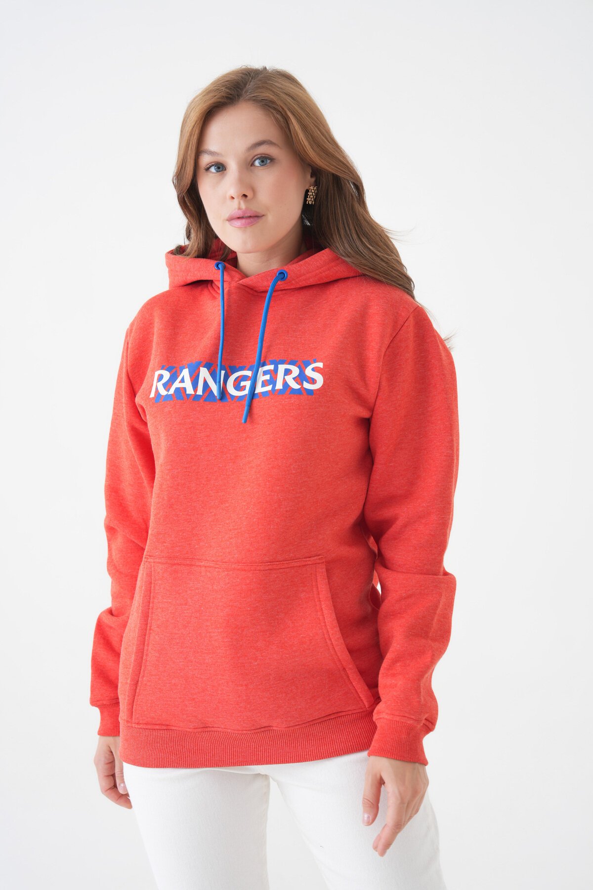 Unisex Kanguru Cepli Kapüşonlu Yazılı Rahat Spor Şık Kışlık Uzun Kol Sweatshirt