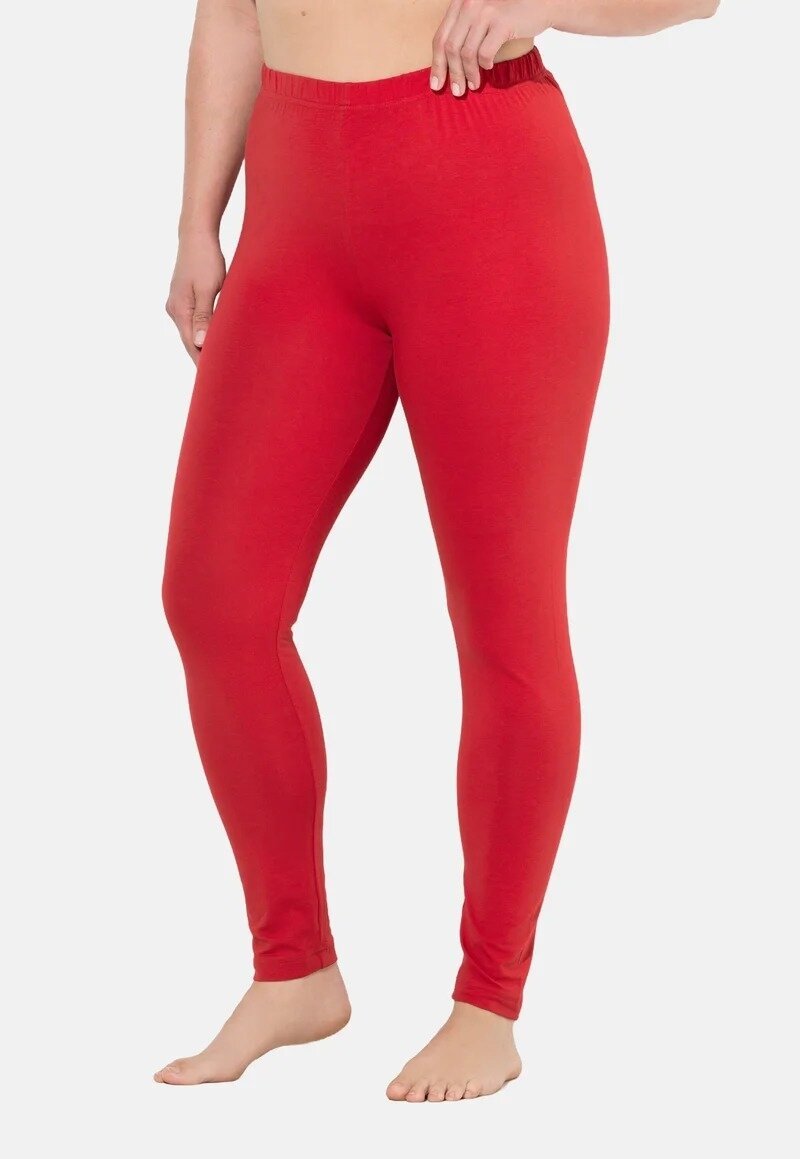 Kadın Beli Lastikli Pamuk Penye Büyük Beden Curve Yüksek Bel Spor Günlük Tayt