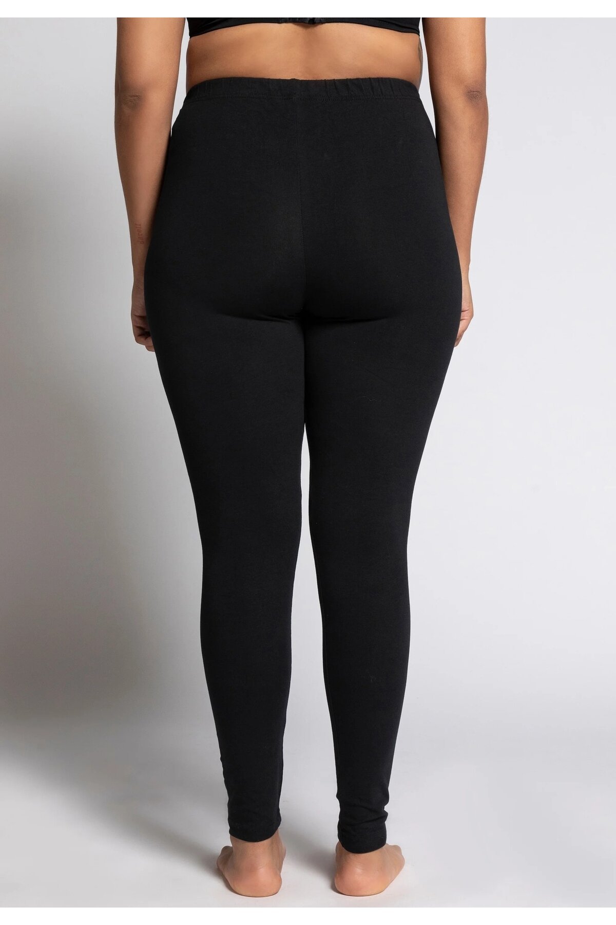 Kadın Beli Lastikli Pamuk Penye Büyük Beden Curve Yüksek Bel Spor Günlük Tayt