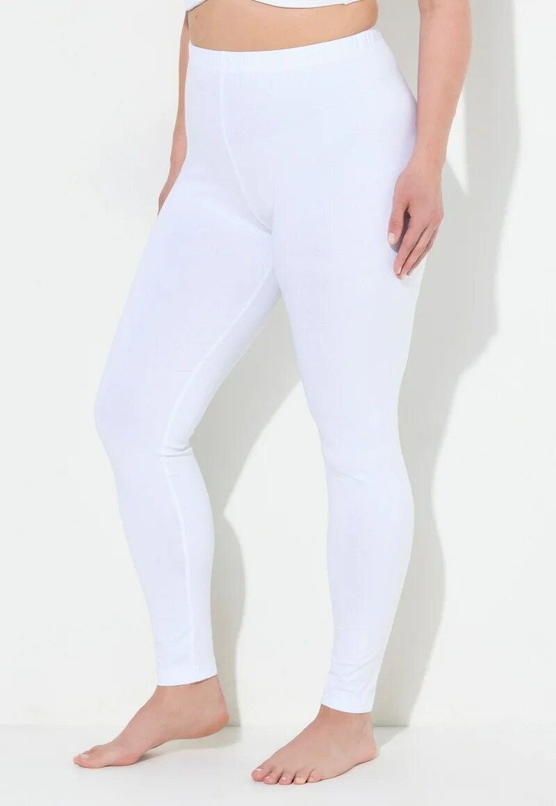 Kadın Beli Lastikli Pamuk Penye Büyük Beden Curve Yüksek Bel Spor Günlük Tayt