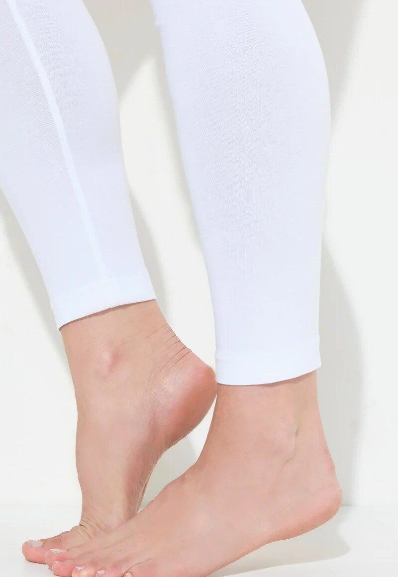 Kadın Beli Lastikli Pamuk Penye Büyük Beden Curve Yüksek Bel Spor Günlük Tayt