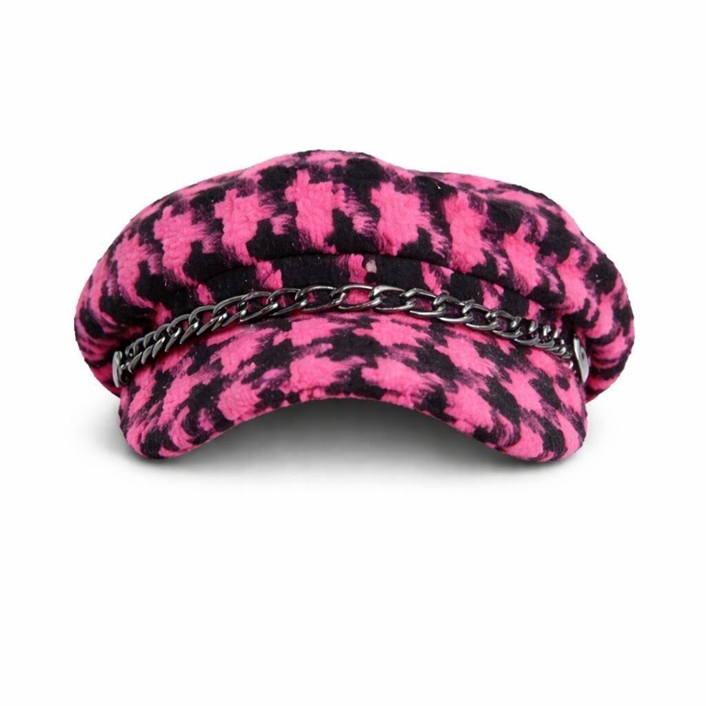 Kadın Desenli Zincir Detaylı Spor Şık Oduncu Unisex Standart Şapka