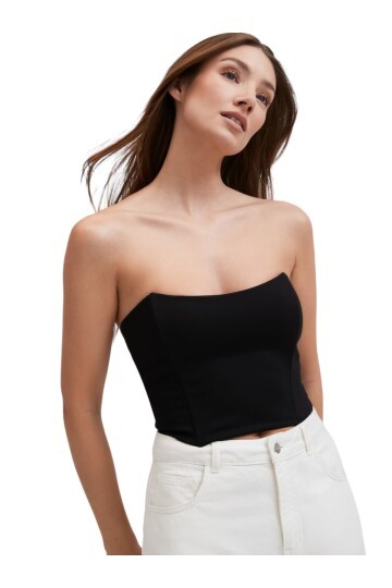 Kadın Straplez Korse Etkili Spor Şık Croptop Büstiyer