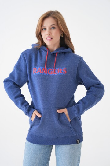 Unisex Kanguru Cepli Kapüşonlu Yazılı Rahat Spor Şık Kışlık Uzun Kol Sweatshirt