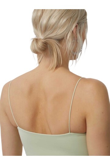 Kadın Askılı Şık Croptop Bluz