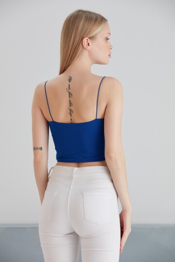Kadın Askılı Şık Croptop Bluz