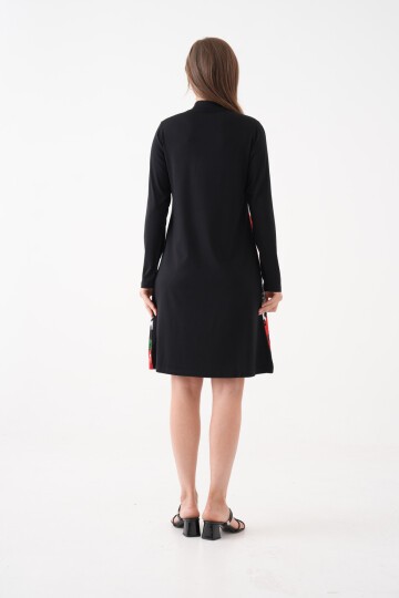 Kadın V Yaka A kesim Büyük Beden Spor Şık Büyük Beden Uzun Kol Curve Elbise