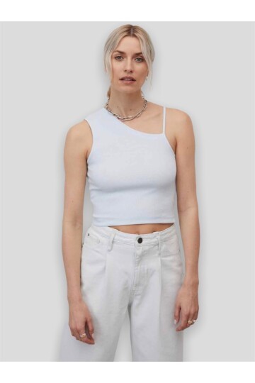 Pikka Online Kadın Buz Mavisi Sırtı Açık Croptop