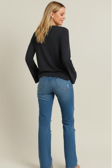 Kadın Antrasit Gri Tam Kalıp Ceket Önden Bağlamalı İspanyol Kol Ceket