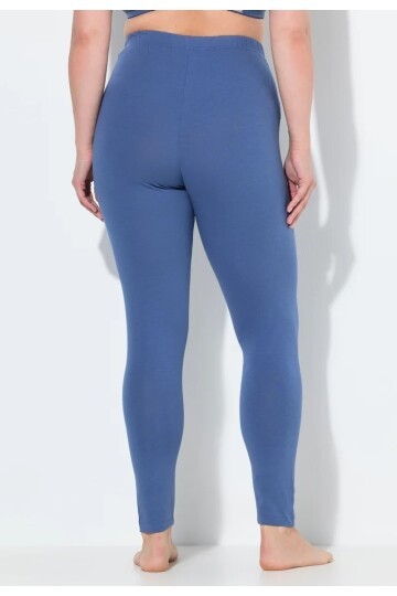 Kadın Beli Lastikli Pamuk Penye Büyük Beden Curve Yüksek Bel Spor Günlük Tayt