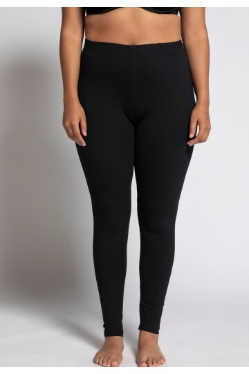 Kadın Beli Lastikli Pamuk Penye Büyük Beden Curve Yüksek Bel Spor Günlük Tayt